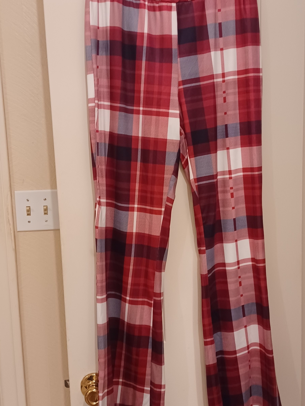 Red Plaid Lounge Pants